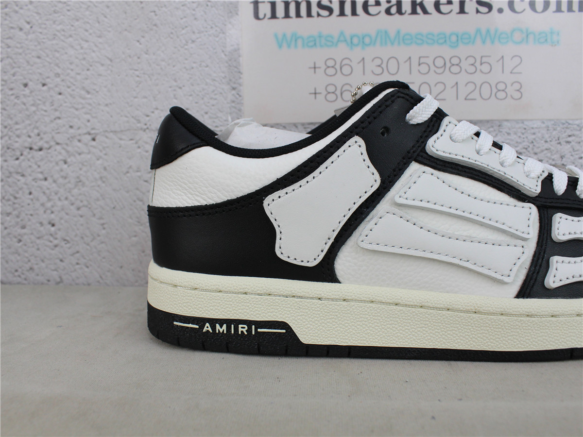 AMIRI Skeleton Low-Top BLACK WHITE Sneakers